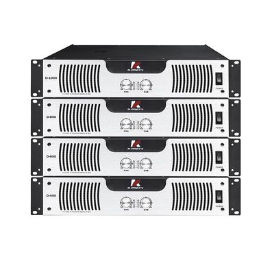 D Serisi Standart 2U Ses Gücü Amplifier 8Ω Stereo Güç Sınıfı D