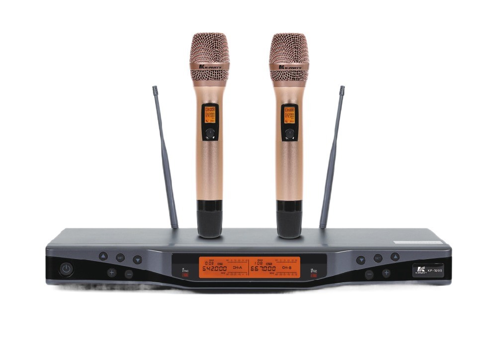 KP-520S Profesyonel Kablosuz Mikrofon UHF Bant Kanal Arası 250KHz